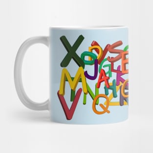 Carton and Color Alphabet Mug